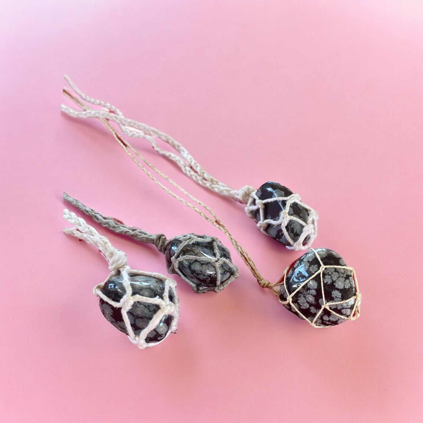 Snowflake Obsidian Necklace