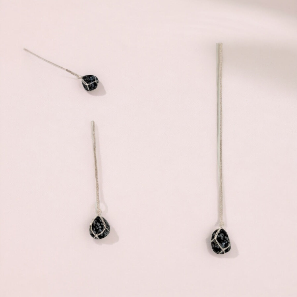 Snowflake Obsidian Necklace