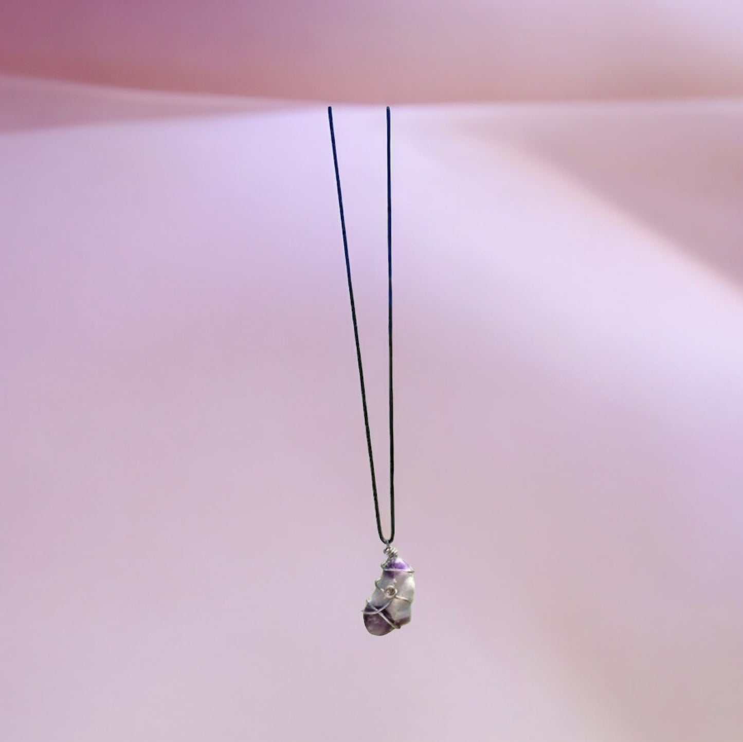 Chevron Amethyst Necklace