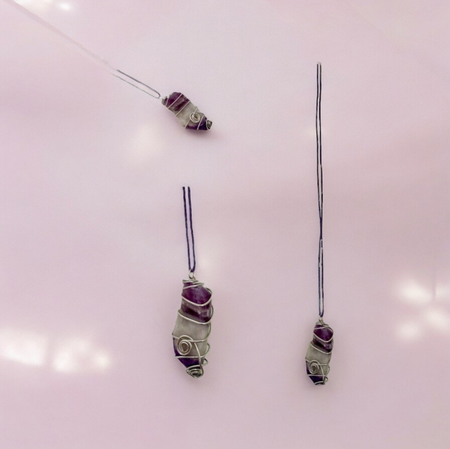 Chevron Amethyst Necklace