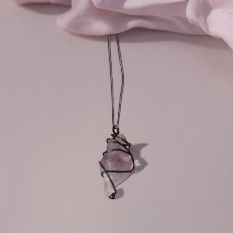 Raw Amethyst Necklace